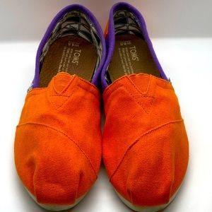 Clemson TOMS Sz 8.5 Women’s Slip-On